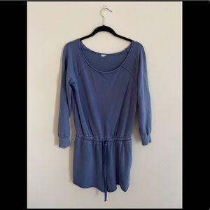 Aerie Fleece Long Sleeve Romper, M